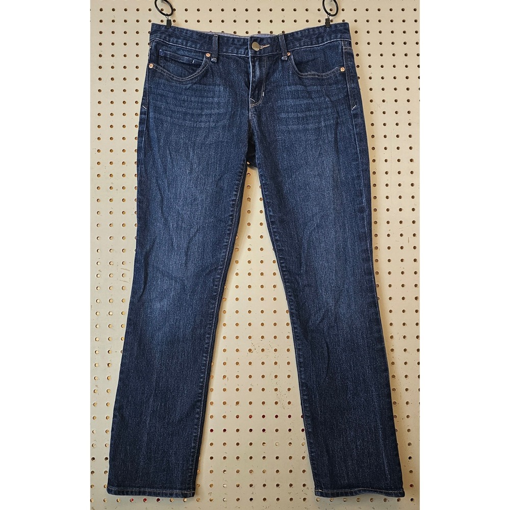 Gap 1969 Real Straight Jeans Womens 30/10a Dark Indigo Denim
